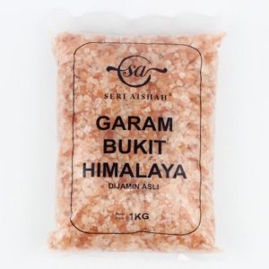 garam bukit seri aishah himalaya natural pink merah putih kristal hitam hunza kasar halus masak masakan mandi mandian rendam rendaman kaki spa oem borong aroma lampu bantal scrub kulit kepala rawatan islam minum air muka kusam ruqyah khasiat sihat khasiat kebaikan kala namak spray mineral beriodin iodin non-iodin energy water himalayan salt agent seasoning distributor halagel faiza CED saji Epsom