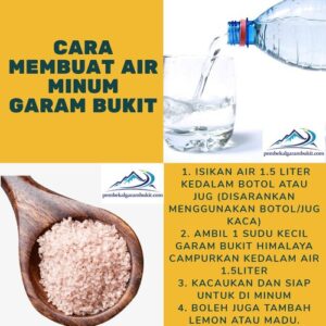 cara membuat air minum garam bukit