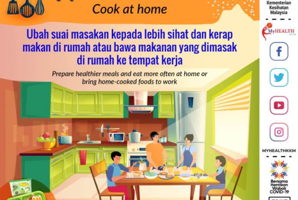 makan makanan sihat dari rumah
