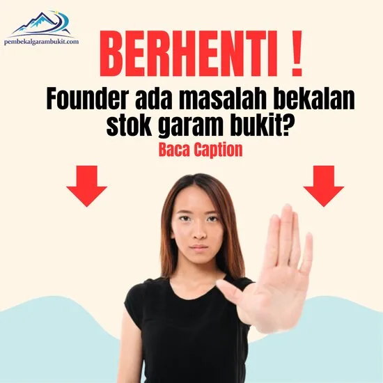 Stok Garam asyik takde dengan supplier? Kami Pemborong Garam Bukit sedia untuk anda!