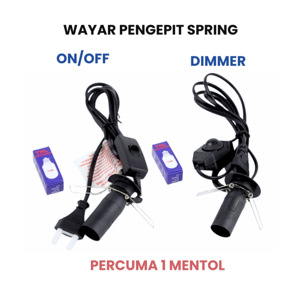 Wayar Pengepit Spring Lampu Garam Bukit Pelbagai Jenis
