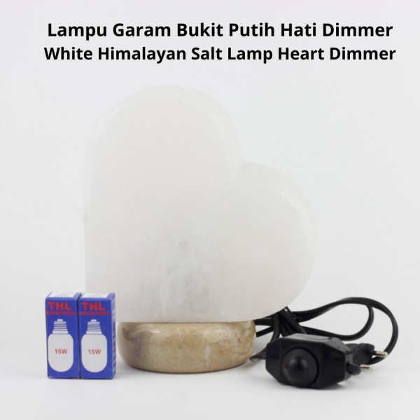 Lampu Garam Bukit Putih Bercorak Tapak Dimmer - Image 3