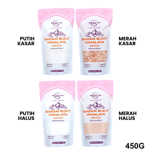 Garam Bukit Beriodin Seri Aishah Ziplock 450G