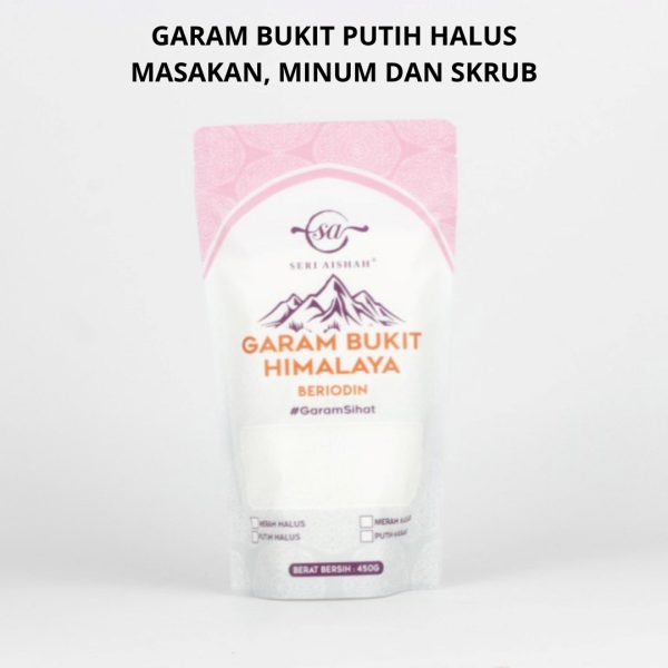 Garam Bukit Beriodin Seri Aishah Ziplock 450G - Image 3